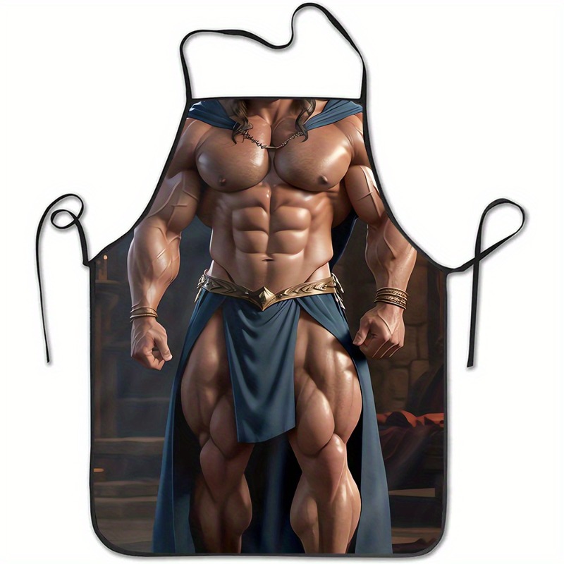 Briar Cosplay Prop - Delantal Muscle Man, con estampado de