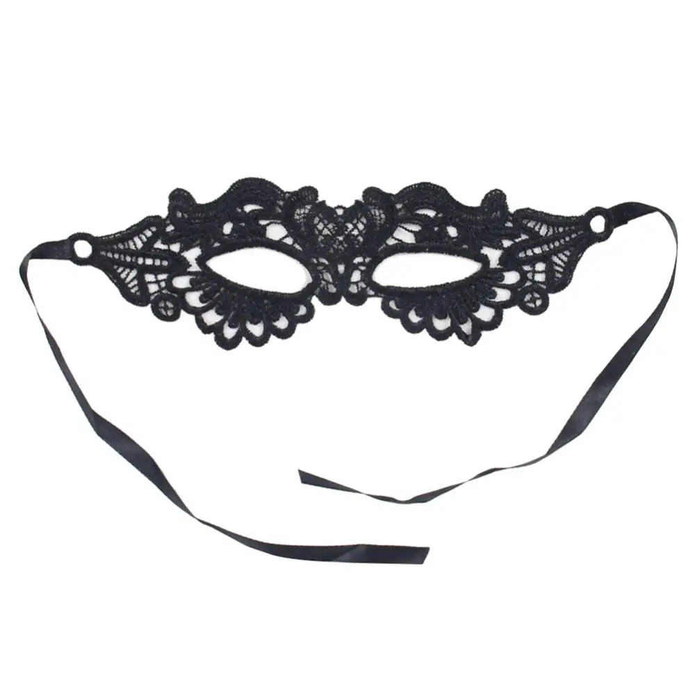 Cosplay Prop Kit - Máscara facial de encaje hueco para