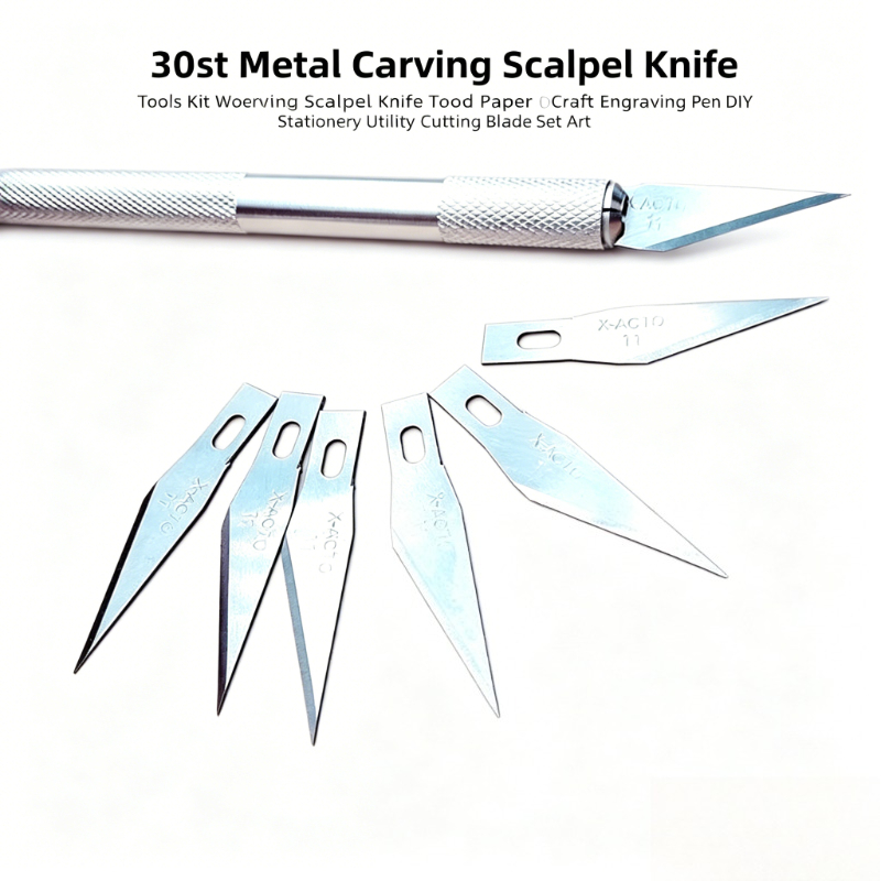Craft Knife Set - Juego de 30 Cuchillas de Grabado,
