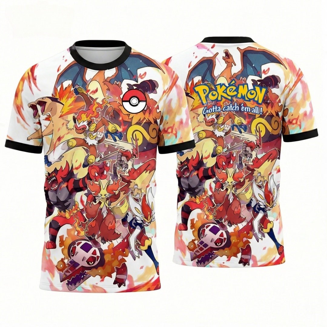 Pokeball Cosplay Prop - Camiseta de Verano 2026 con Estampado