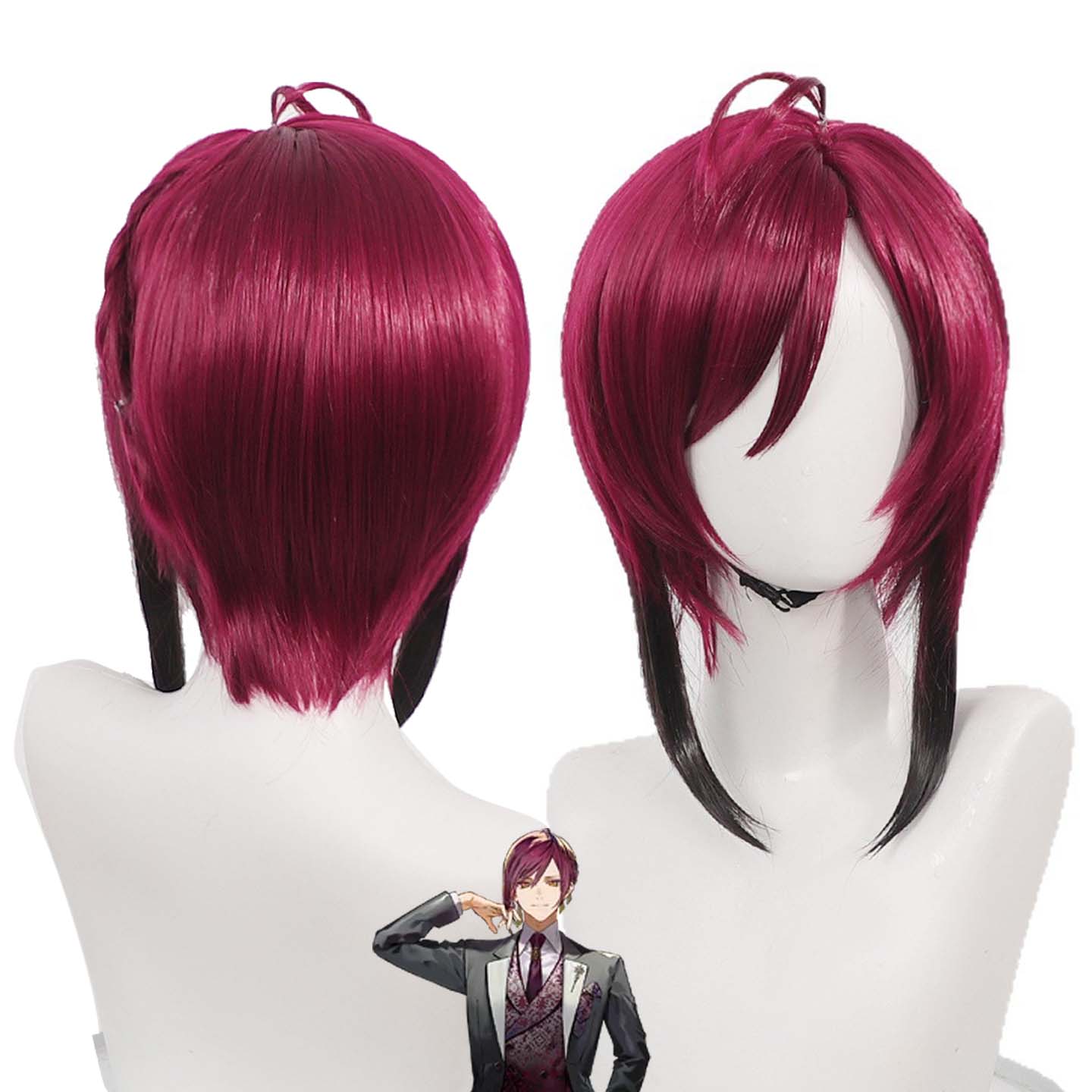 Wig Fiber Net - Peluca de cosplay Touken Ranbu Omokage,