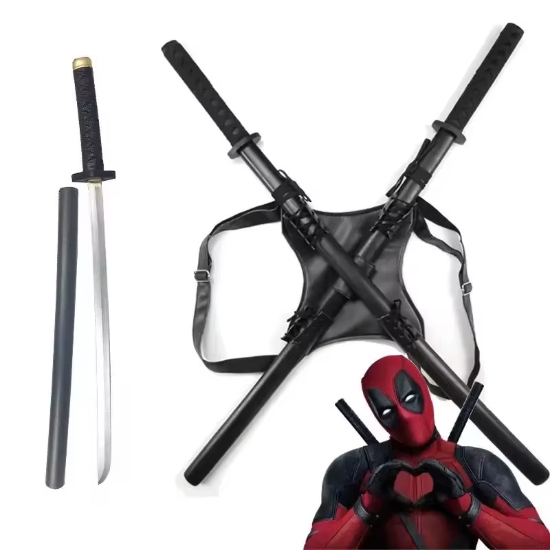 Cosplay Prop Knife - 2025 nuevo 61cm Deadpool Katana PU