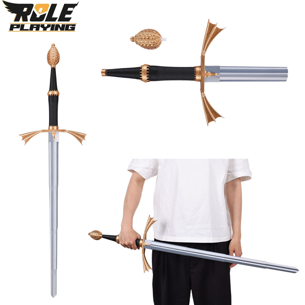 Cosplay Prop Knife - Cuchillo Retráctil de Plástico Plateado para