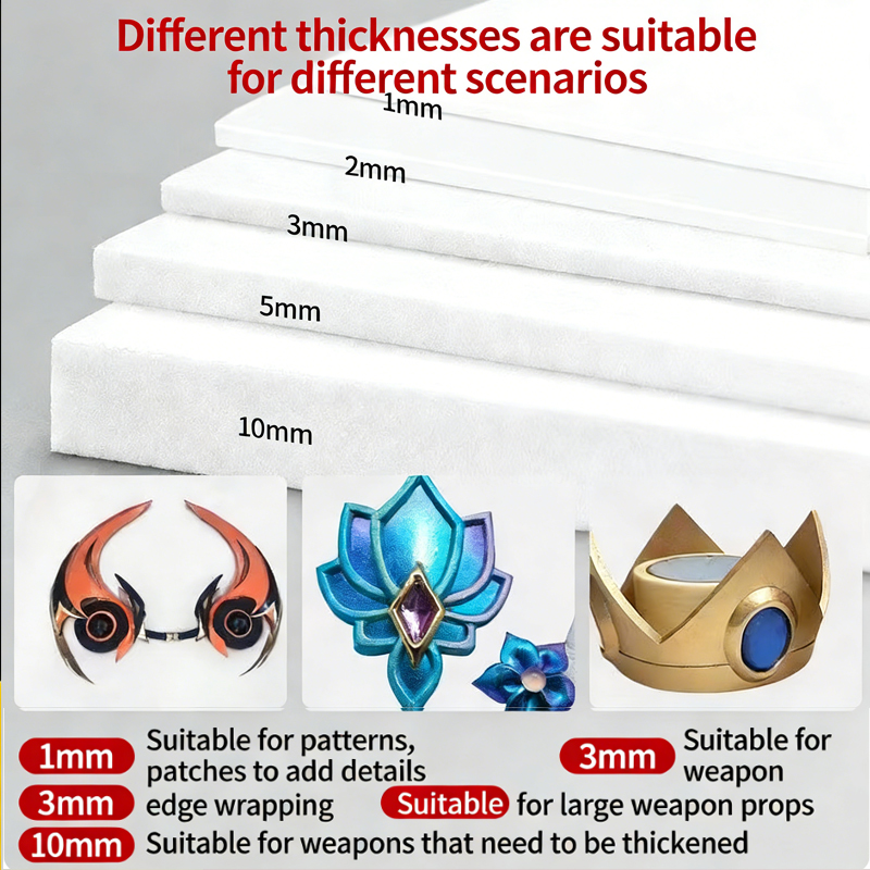 Cosplay Props Eva Foam - Lámina de espuma EVA para manualidades,