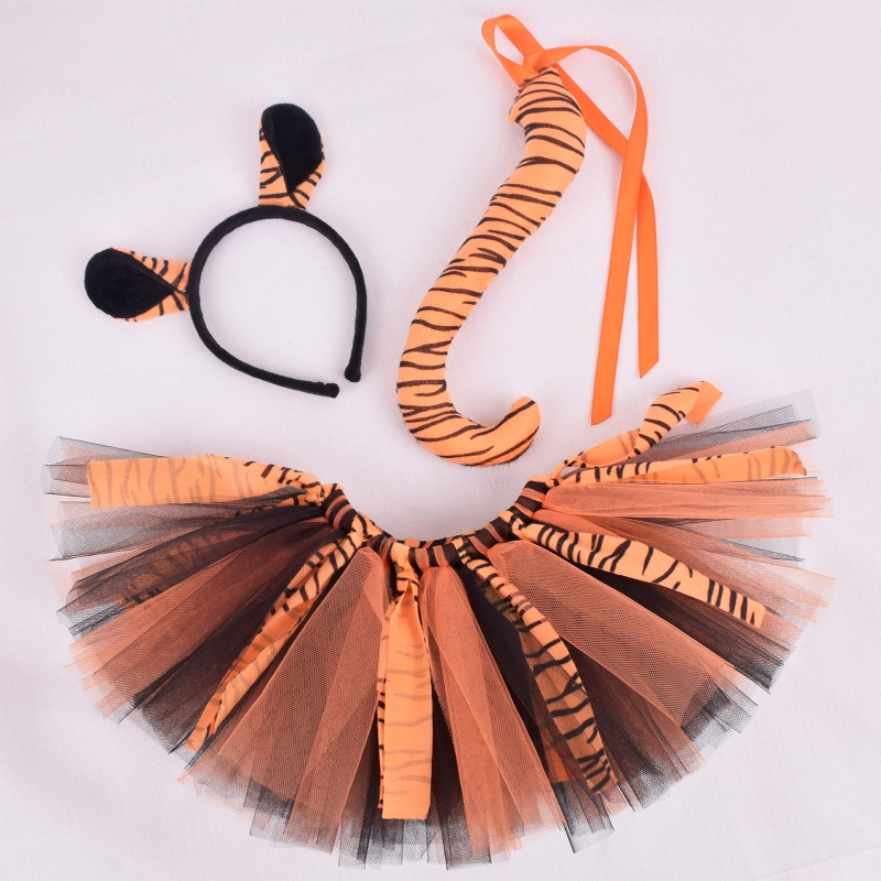 Cosplay Prop Kit - Conjunto de disfraz de Tigre, falda
