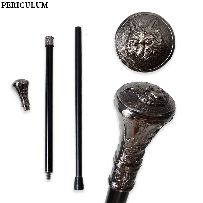 Detachable Cosplay Prop - Bastón Antiguo de Plata con Cabeza