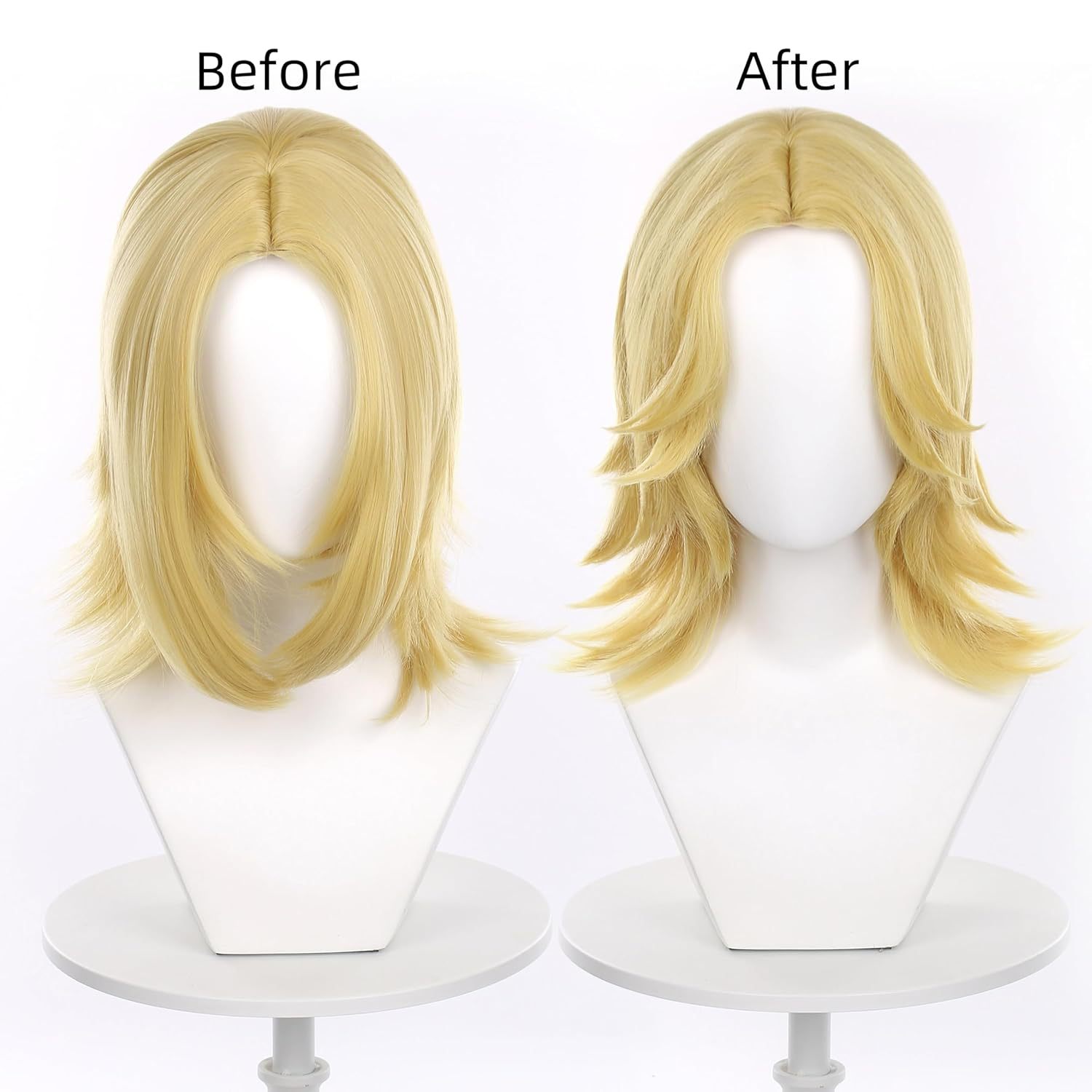 Wig Fiber Net - Peluca sintética de cosplay de Johnny