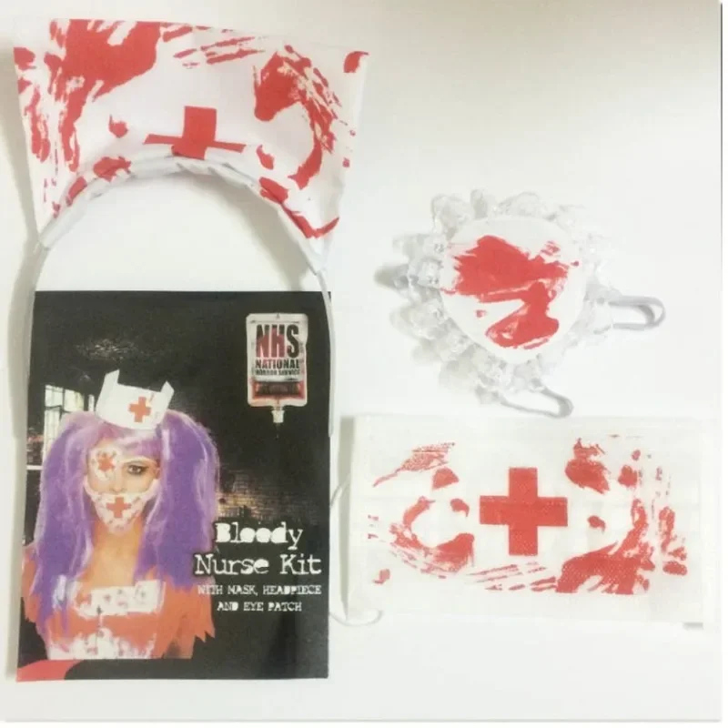Cosplay Prop Kit - Kit de disfraz de enfermera sangrienta
