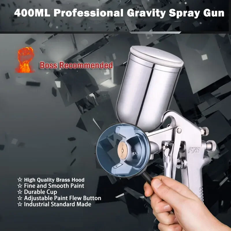 Metallic Spray Paint - Pistola de Pulverización de Color Ajustable