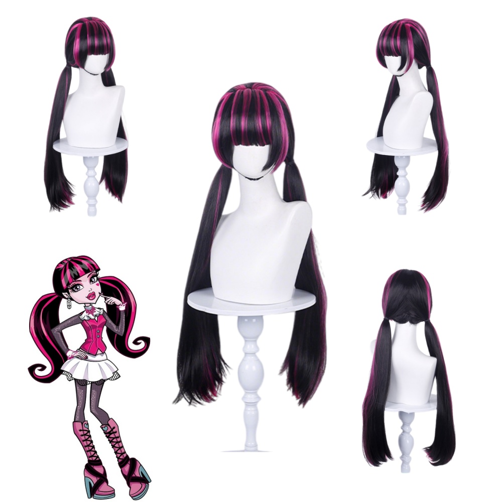 Wig Fiber Net - Peluca de cosplay de Draculaura de