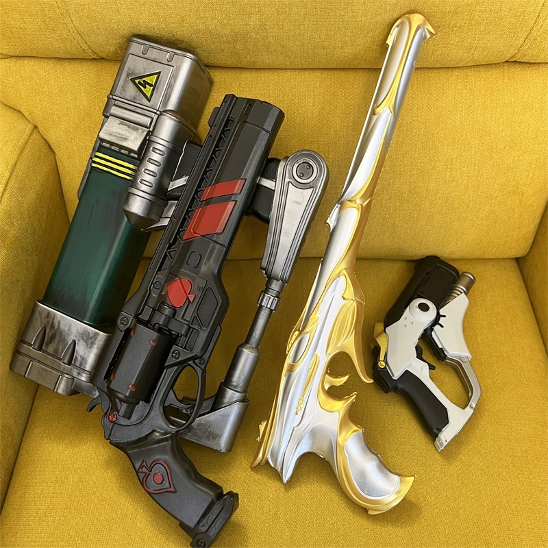 Fallout Cosplay Prop - Pistolas doradas para Cosplay, Rifle láser,