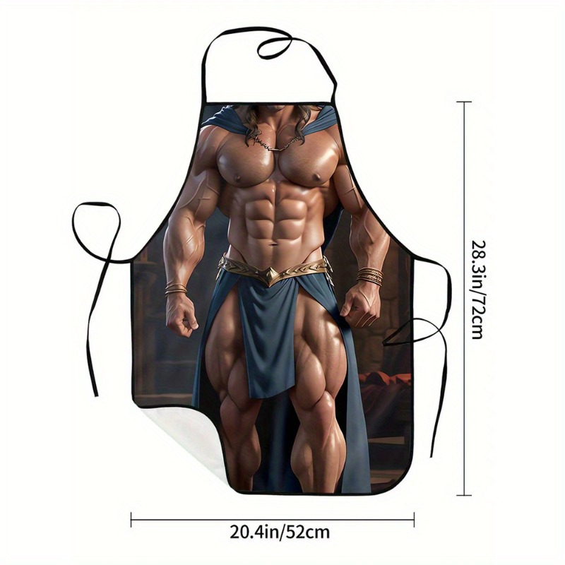 Delantal Muscle Man, con estam - Briar Cosplay Prop reseña y precio