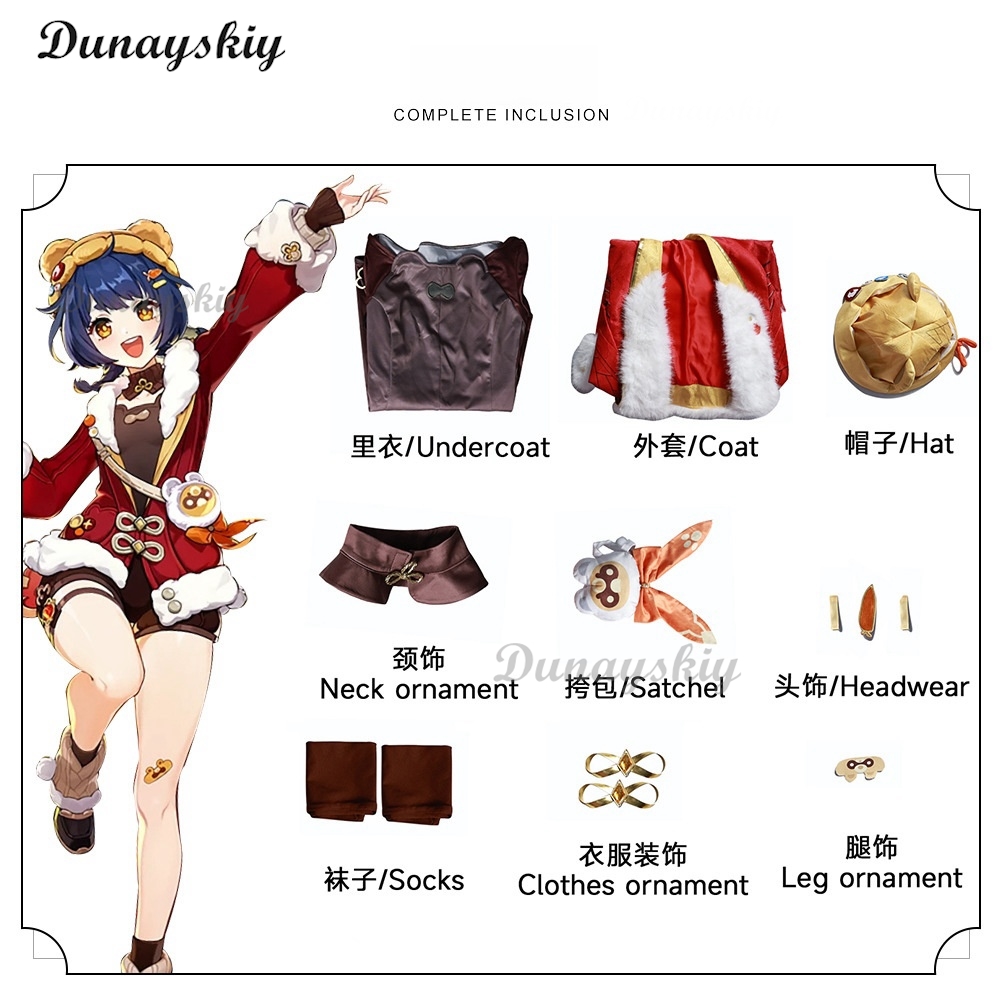 Genshin-Peluca de disfraz de i - Cosplay Prop Bag reseña y precio