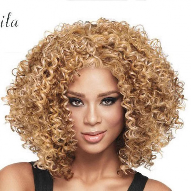 Pelucas afro cortas y rizadas  - Wig Fiber Net reseña y precio