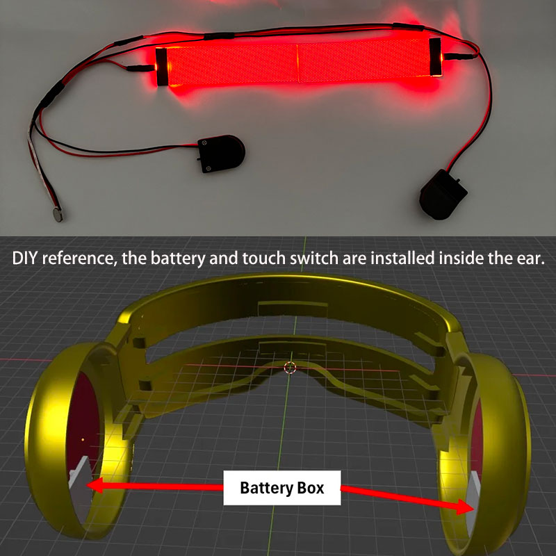 Kits de Cosplay de ojos LED fl - Cosplay Prop Kit reseña y precio