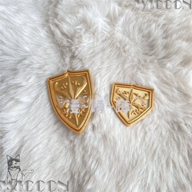 Emblema escolar dorado tsukino - Cosplay Prop 3D Print reseña y precio