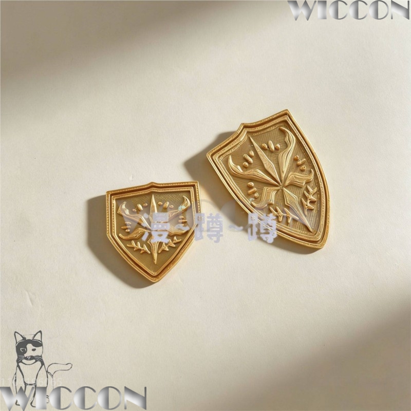 Emblema escolar dorado tsukino - Cosplay Prop 3D Print reseña y precio