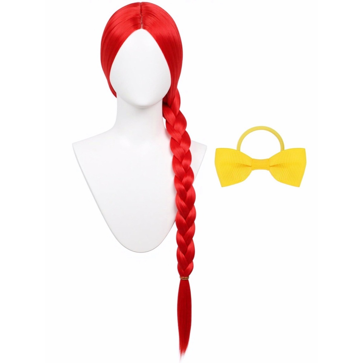 Peluca recta de 61cm de color  - Cosplay Prop Bow reseña y precio